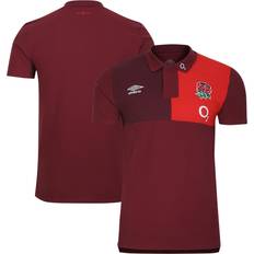 Umbro England Rugby Polo Shirt Red Junior