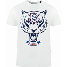 Philipp Plein Kläder Philipp Plein sport ps tiger logo white t-shirt