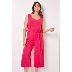 Pink Jumpsuits & Overalls Roman Belted plain jumpsuit ladies roman curve women