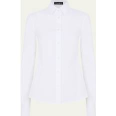 Dolce & Gabbana Poplin Classic-Fit Collared Shirt Bianco