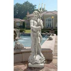 Design Toscano Poseidon God of the Sea Grand Scale Statue 150cm H x 44.5cm W x 33cm D Figurine