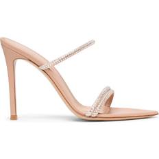 35 ½ Korkokenkiä Gianvito Rossi Cannes Crystal Leather Sandals - 105mm