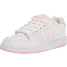 DC Women Shoes DC Women's Manteca Casual Skate Shoe, White/Pink