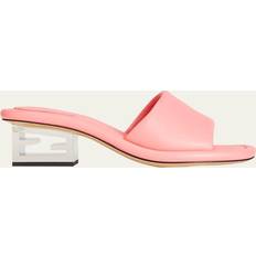 44 ½ Sandali con tacco Fendi Cut Baguette Slide Sandal