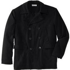 Wool Blazers Liberty Blues men's big & tall double-breasted wool peacoat coat