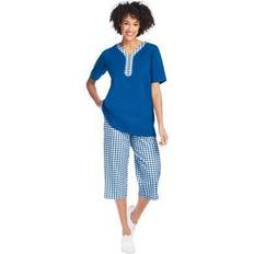 Woman Within Women Jumpsuits & Overalls Woman Within plus 2-piece tunic capri set