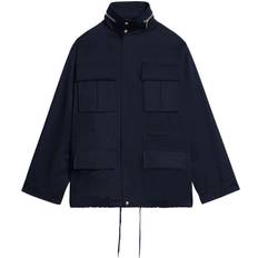 Ami Paris Men Outerwear Ami Paris zip-up pocket-detail coat men Cotton/Cotton/Polyester Blue