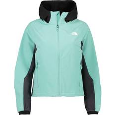 The north face athletic outdoor softshell The North Face Women's Athletic Outdoor Softshell Hoodie - Wasabi/Asphalt Grey/TNF Black