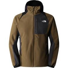 North face softshell The North Face Men's Athletic Outdoor Softshell Hoodie - Military Olive/Asphalt Grey/TNF Black