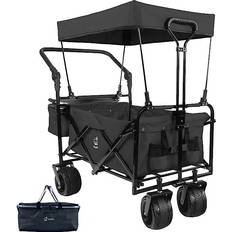 Folding wagon with canopy Napfox Folding Wagon Cart with Removable Canopy