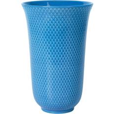 Accessoires d'intérieur Lyngby Porcelain Porcelæn Rhombe 20 cm Bleu Vase