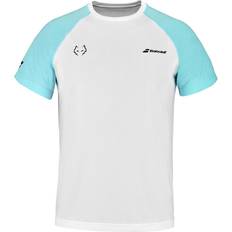 Babolat t-shirt Hvid/Blå Juan Lebron