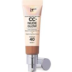 Moisturizing CC Creams IT Cosmetics CC+ Nude Glow Lightweight Foundation + Glow Serum SPF40 Rich Honey