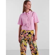 Pieces Pcblume Denim Shirt- Prism Pink