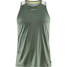 Groen - Hardlopen Mouwloze shirts Craft Tanktop Pro Hypervent Singlet - Vert