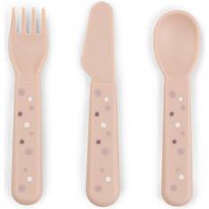 Done by Deer Happy Spots Foodies Three-Piece Cutlery Set
