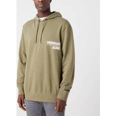 Wrangler Tröjor Wrangler Slogan Hoodie Tröjor Deep Lichen Green