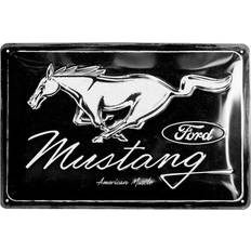 Black Wall Decor Nostalgic Mustang Logo Wall Decor