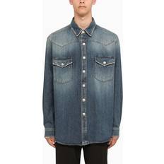 Burberry Dame Skjorter Burberry Harkgate Denim Skjorte - Blå