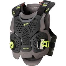 Alpinestars A-4 Max Beskyttelses - Sort/Antracit/Neongul