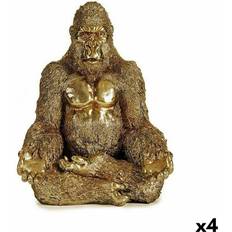 Yoga sæt Gift Decor Gorilla Yoga Gylden 19 Dekorationsfigur