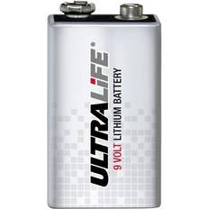 Batterier alarm Ultralife 10 year, smoke alarm battery, U9VL-X