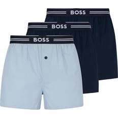 HUGO BOSS Blu Intimo maschile HUGO BOSS 3P Woven Boxer - Blu