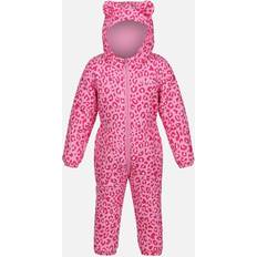 Rosa Regenoveralls Regatta childrens/kids penrose leopard print puddle suit rg8132