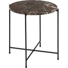 AC Nordic Avila Side with Brown Marble Effect 42 x 45 cm Small Table