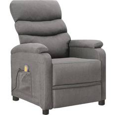 VidaXL Massagestole vidaXL Massagestol stof lysegrå