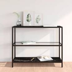 vidaXL Shelf Tempered Console Table