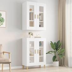 White Wall Cabinets vidaXL Hanging Organiser Wall Cabinet