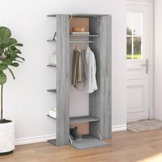 Grigio Arredamento e Accessori per l'ingresso vidaXL Mobili Da Corridoio 2 pz Grigio Sonoma In Legno Multistrato Portascarpe