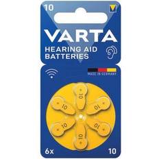 Batteries et Chargeurs Varta PR70/10 Pile, 6 pièces dans blister zinc-air piles de l'appareil auditif, 1,45 v (24610101416)