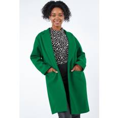 Green Coats Roman Petite Smart Button Coat