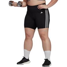 Adidas Essentials Stripes High-waisted Big Short Leggings Black 3X Woman