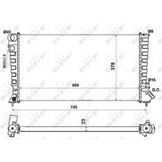 NRF Economy Class Radiator 58189A