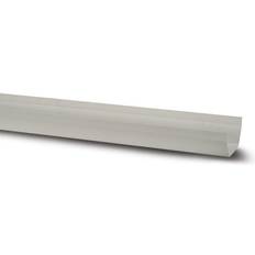 Polypipe White Polypipe 112mm Square Gutter 2mtr RS200W