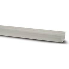 White Polypipe 112mm Square Gutter 2mtr RS200W