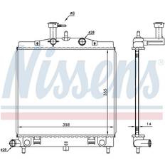 Pc coolant Nissens 66760 Coolant Radiator