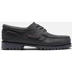 Grey - Men Boat Shoes Timberland Authentics Eye Classic