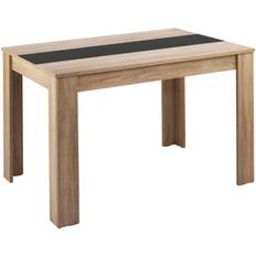 byLIVING Fauzan Oak Black H75 x L140 x W80cm Dining Table