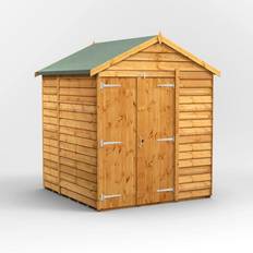 Power Sheds power 6 6ft Overlap Windowless Double Door Shed (Building Area )