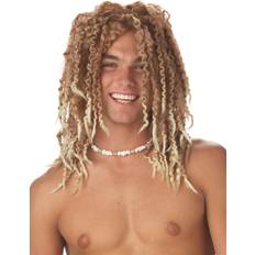 Hombres Pelucas Largas California Costumes Men's Beach Bum Blonde Wig