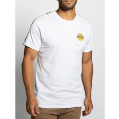 NBA T-shirts New Era T-shirt à manches courtes Los Angeles Lakers Sleeve Taping Blanc