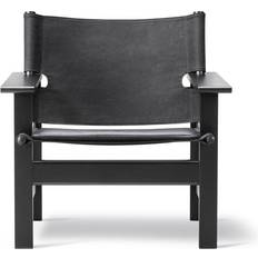 Fredericia Furniture Poltrone Fredericia Furniture The Canvas Chair Sessel 74 x 76 x 65.5 cm Schwarz Poltrona