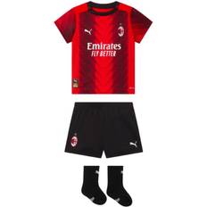 Bambino Abbigliamento per tifosi sportivi Puma Completo Home A.C. Milan 23/24 da bimbi, Nero/Rosso/Altro