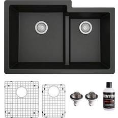 Kitchen Sinks Karran Quartz X 21-1/4" Double Bowl 60/40 Undermount