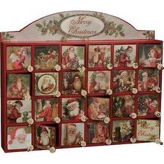 Advent Calendars Primitives by Kathy Countdown Calendars Burgundy 'Merry Christmas' Advent Calender