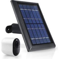 Solar Panels Wasserstein 6.5-Watt LED Solar Power Video Enabled Dusk to Dawn Outdoor Security Flood Light w/ Motion Sensor in Black Wayfair Black